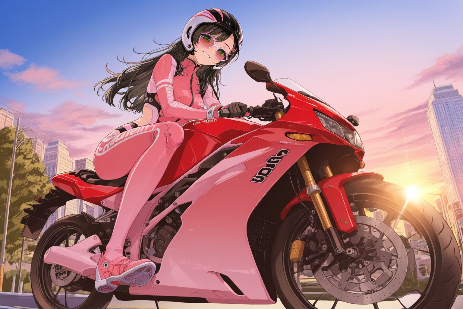 夕暮れを駆け抜ける