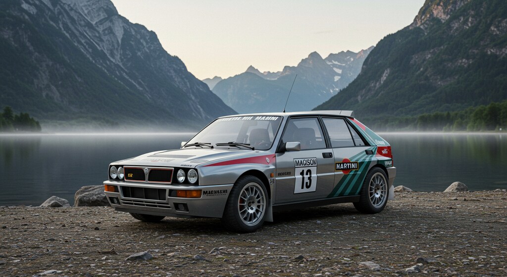 ランチアデルタラリーカー