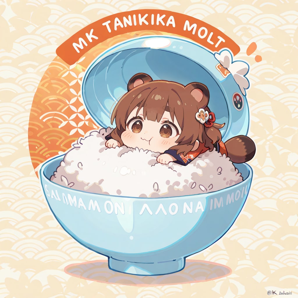 おこめ食べろステッカー