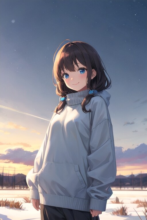 雪原のV4Bちゃん | の人気AIイラスト・グラビア