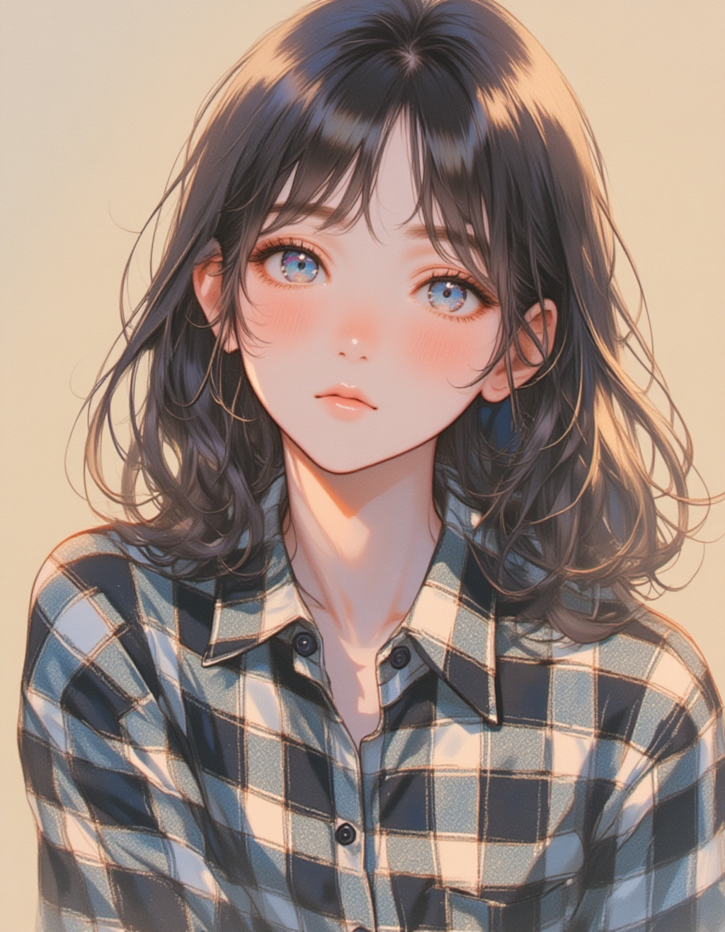 チェックの女_1