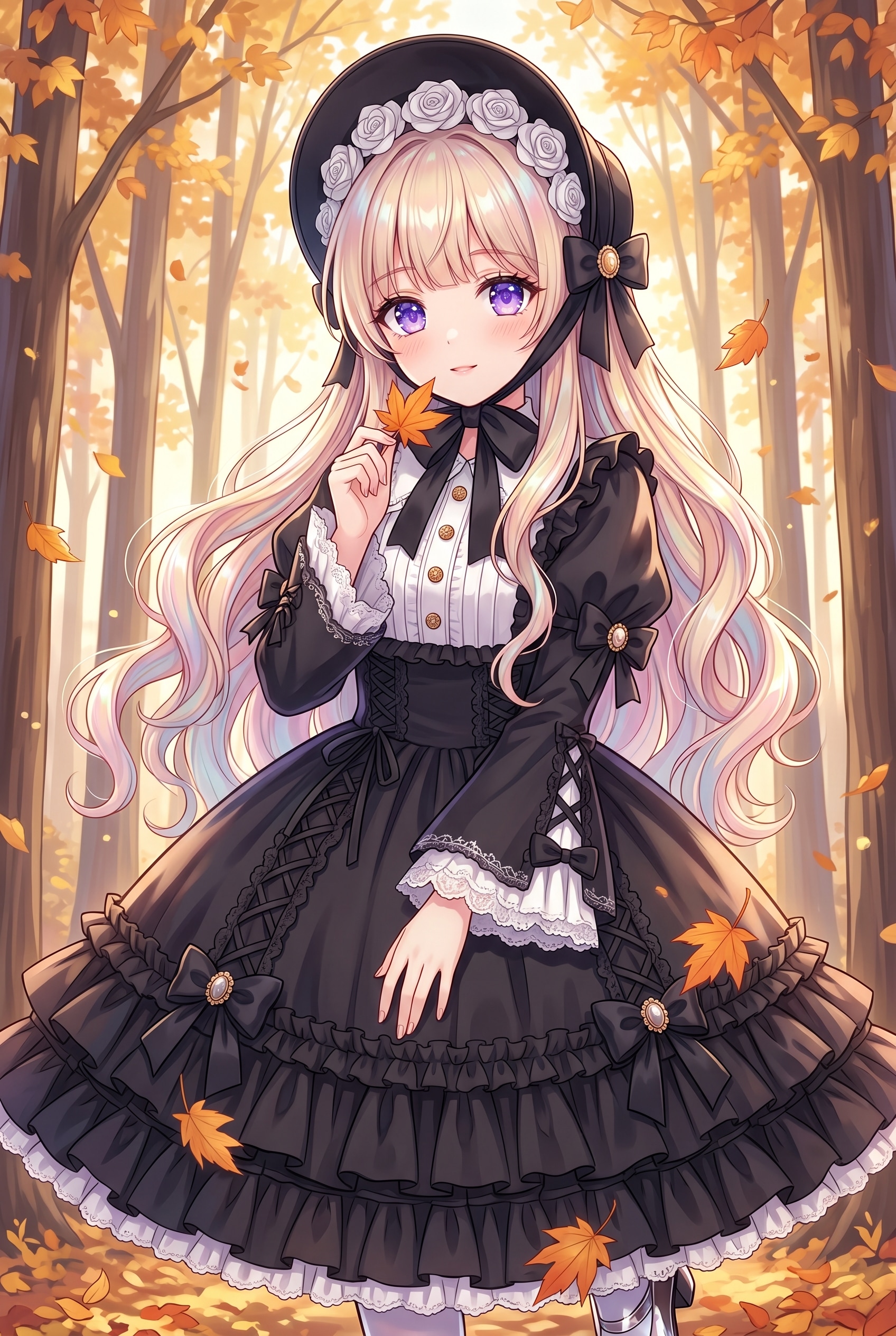 秋宵黒薔薇の乙女 | の人気AIイラスト・グラビア