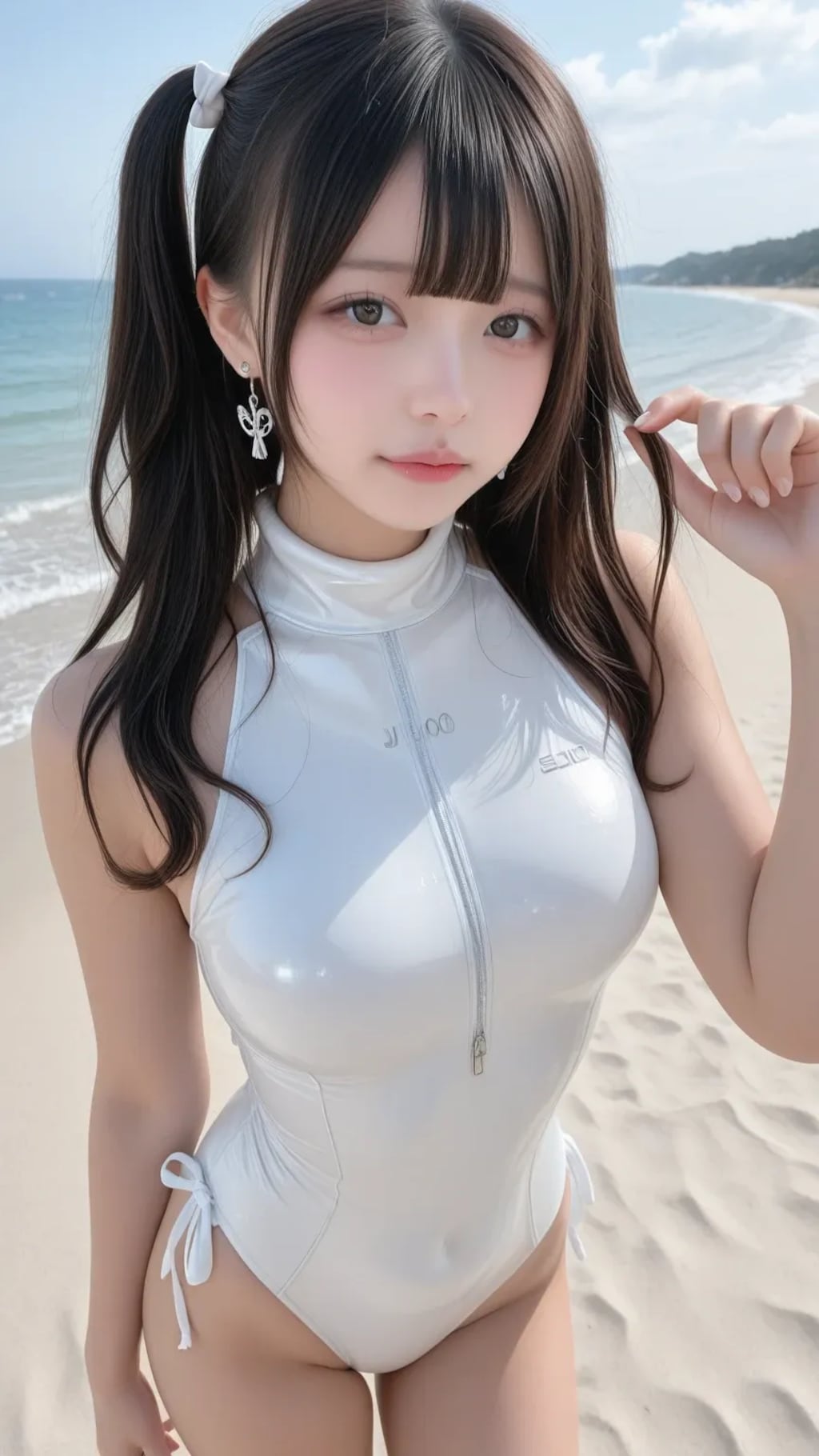 地雷系ちゃんのウェットスーツ《SeaArt》