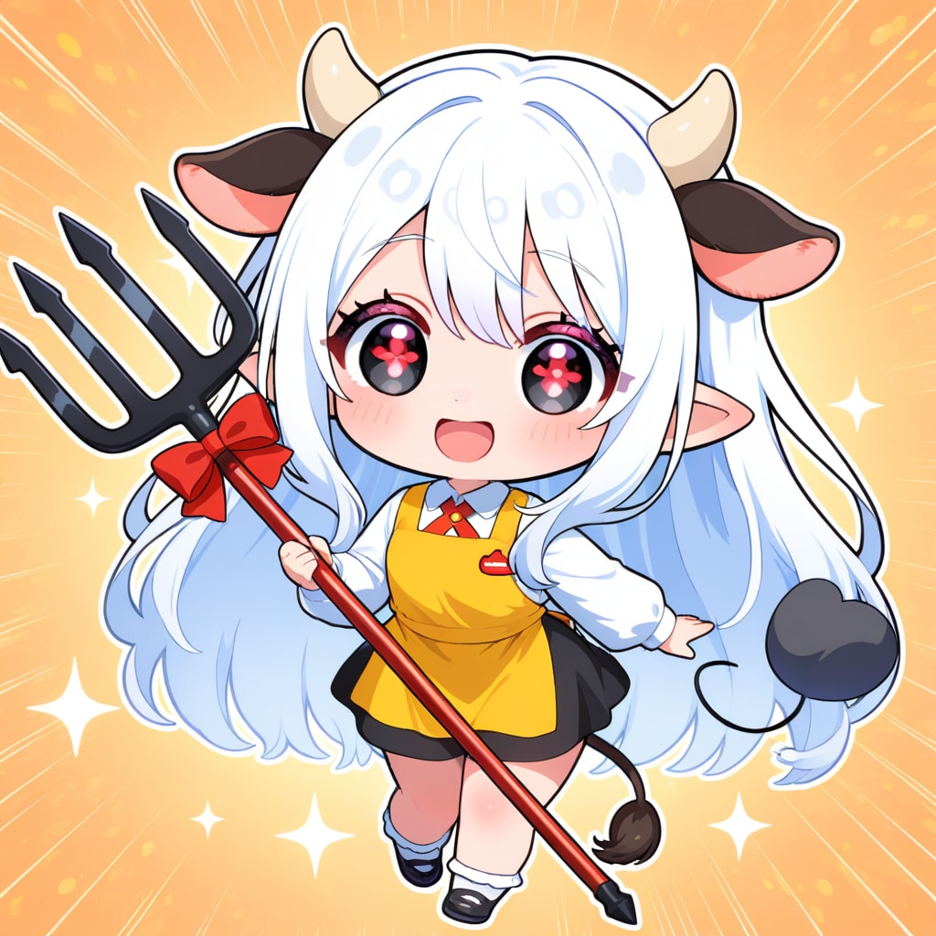 chibi cow girl | の人気AIイラスト・グラビア
