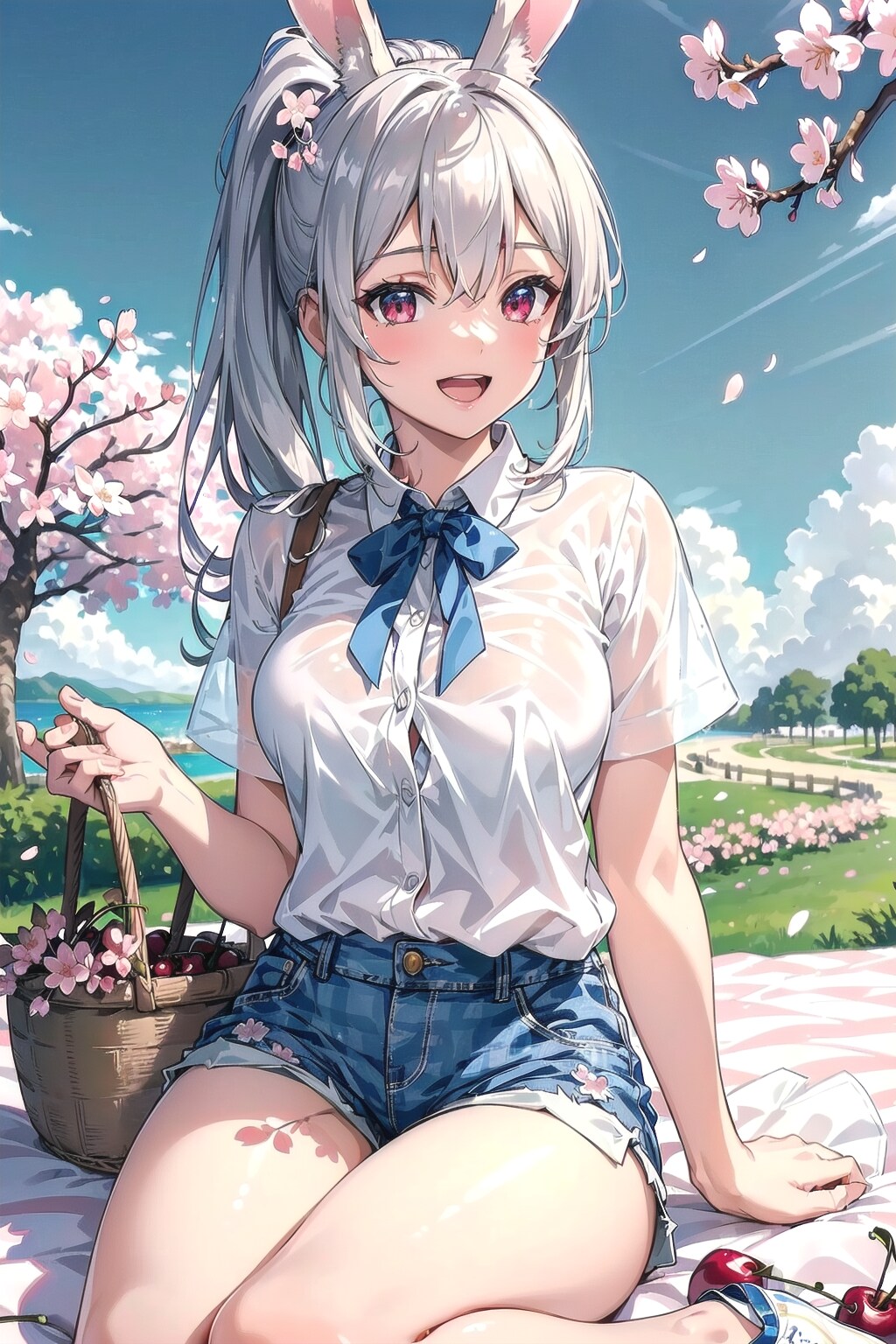 お花見なのです🐰🌸