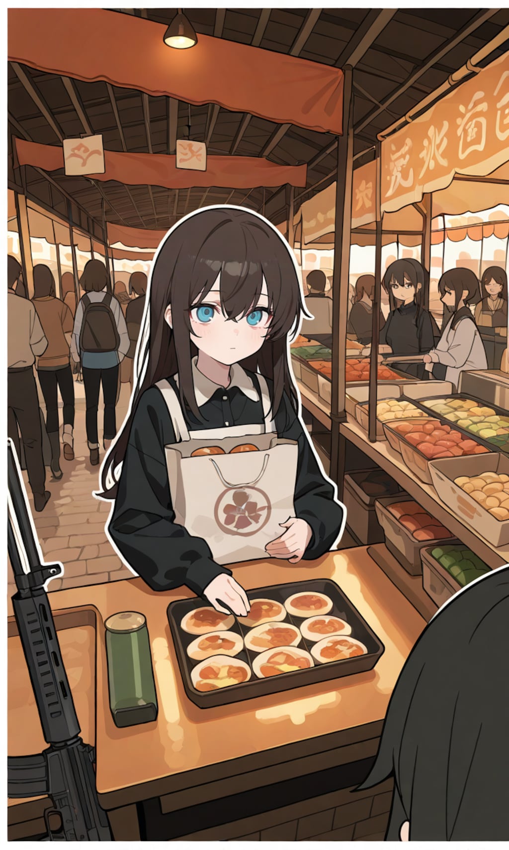 市場でお買い物♪