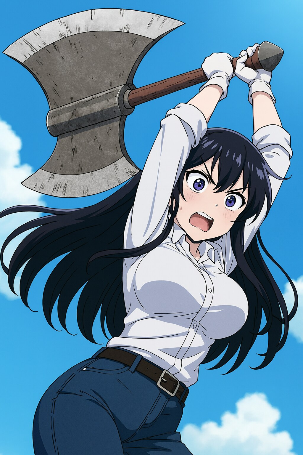 戦斧の如き
