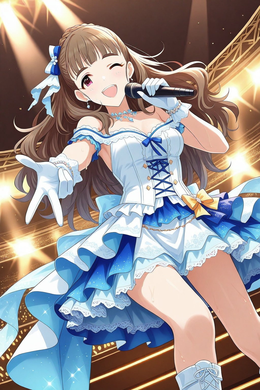 #UNICORN 版「神谷菜緒ちゃん、ソロライブコンサート」　ー試作版ー | の人気AIイラスト・グラビア
