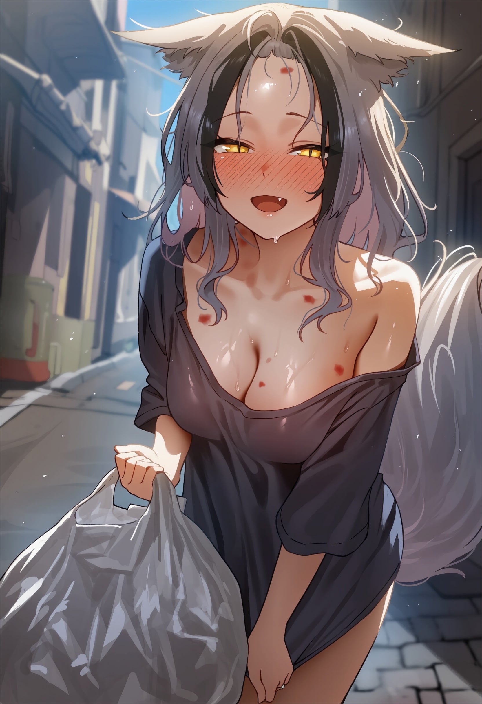 「…絶対お隣さんに色々バレてたよね…？」【白狐先輩】