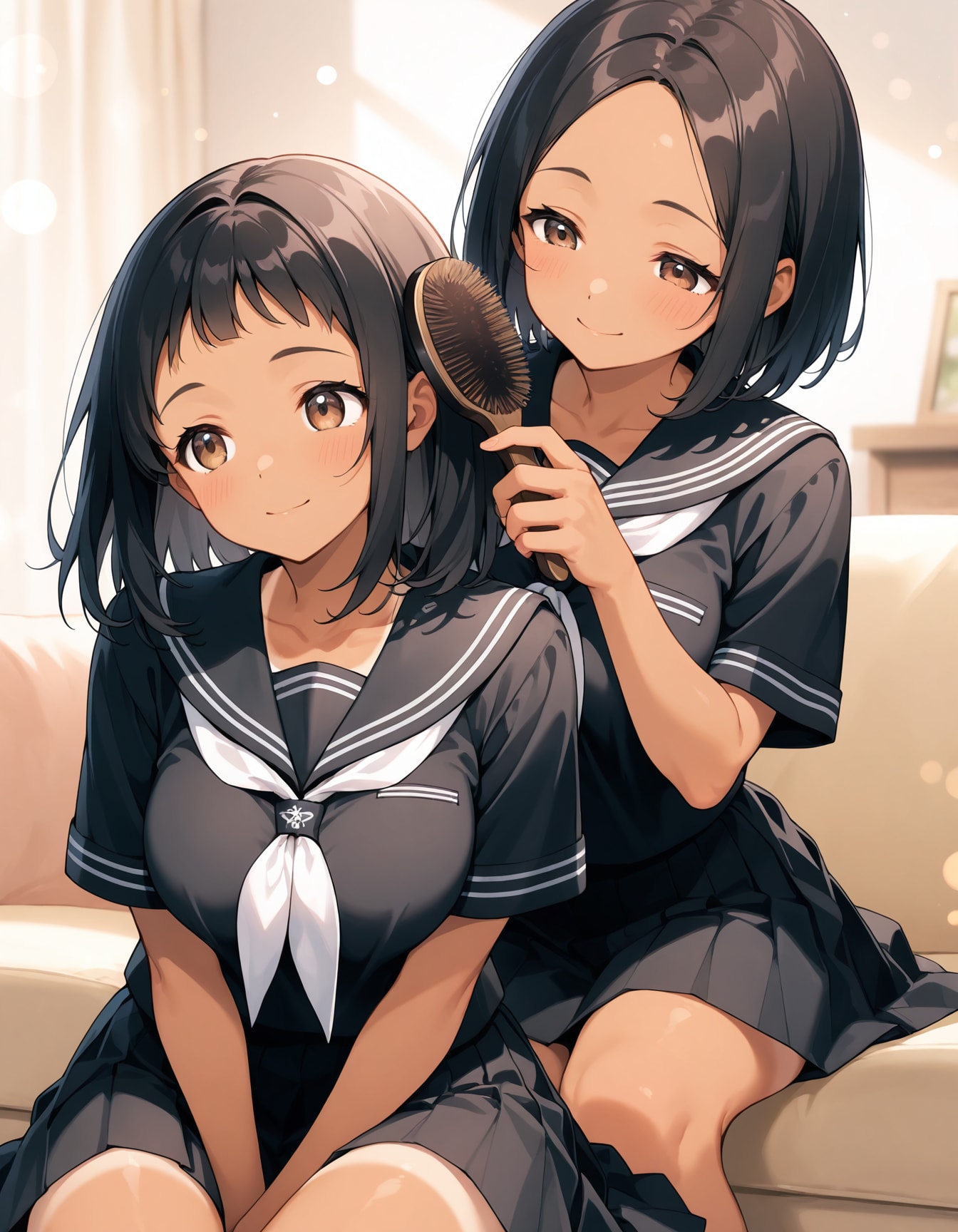 仲良し姉妹 | の人気AIイラスト・グラビア