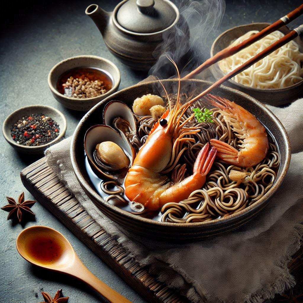 富山ブラックseafood noodle
