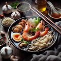 富山ブラックseafood noodle 2枚目