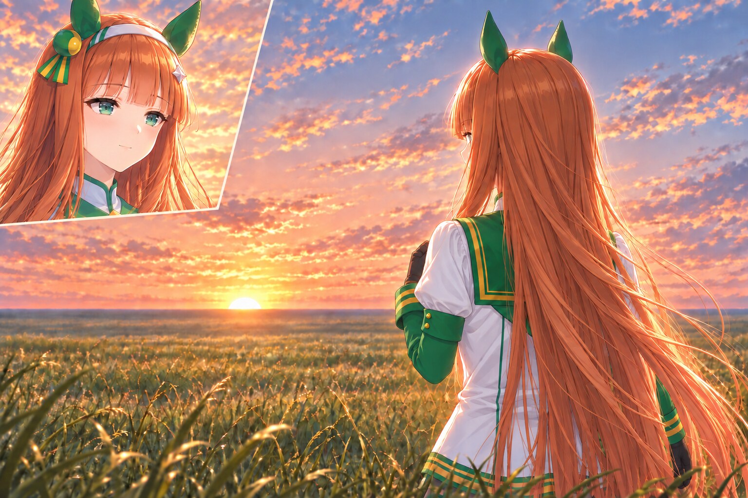 スズカと夕日 | の人気AIイラスト・グラビア
