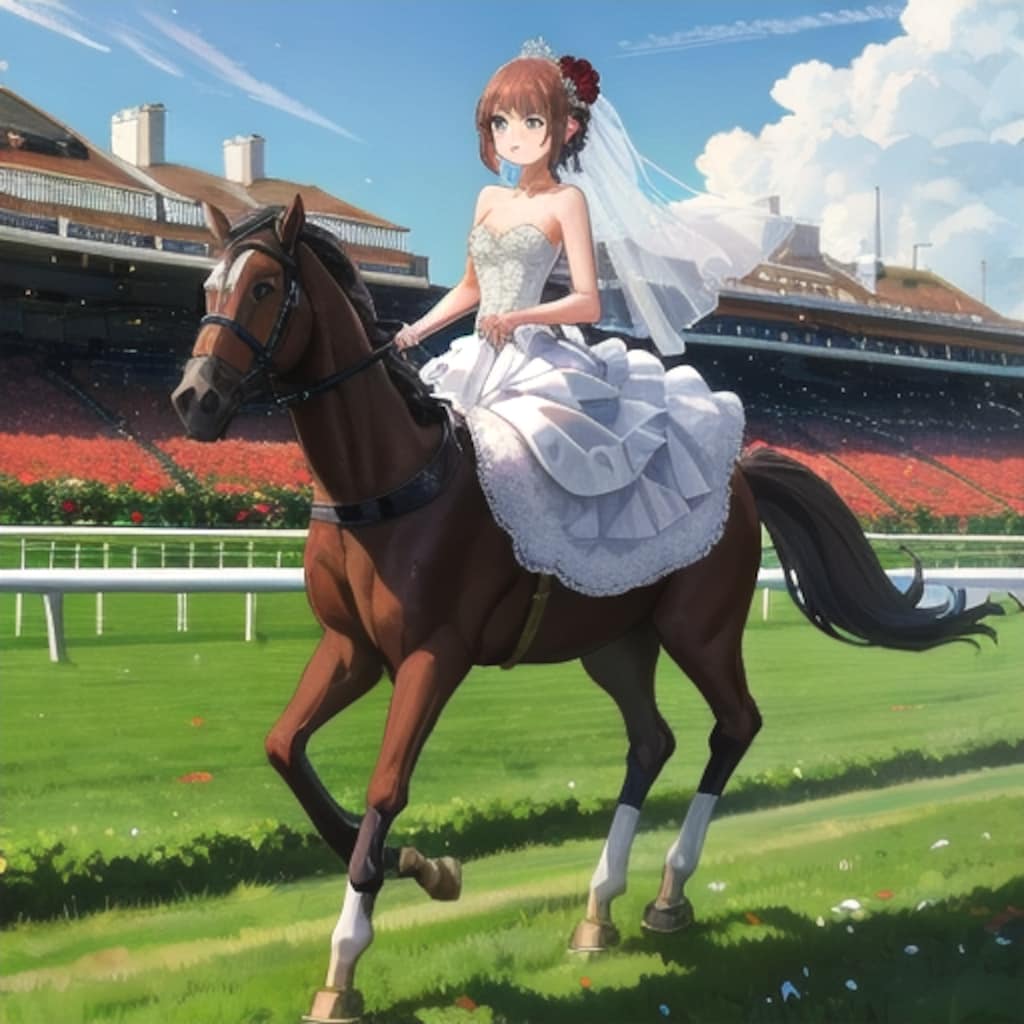 競馬場での結婚式