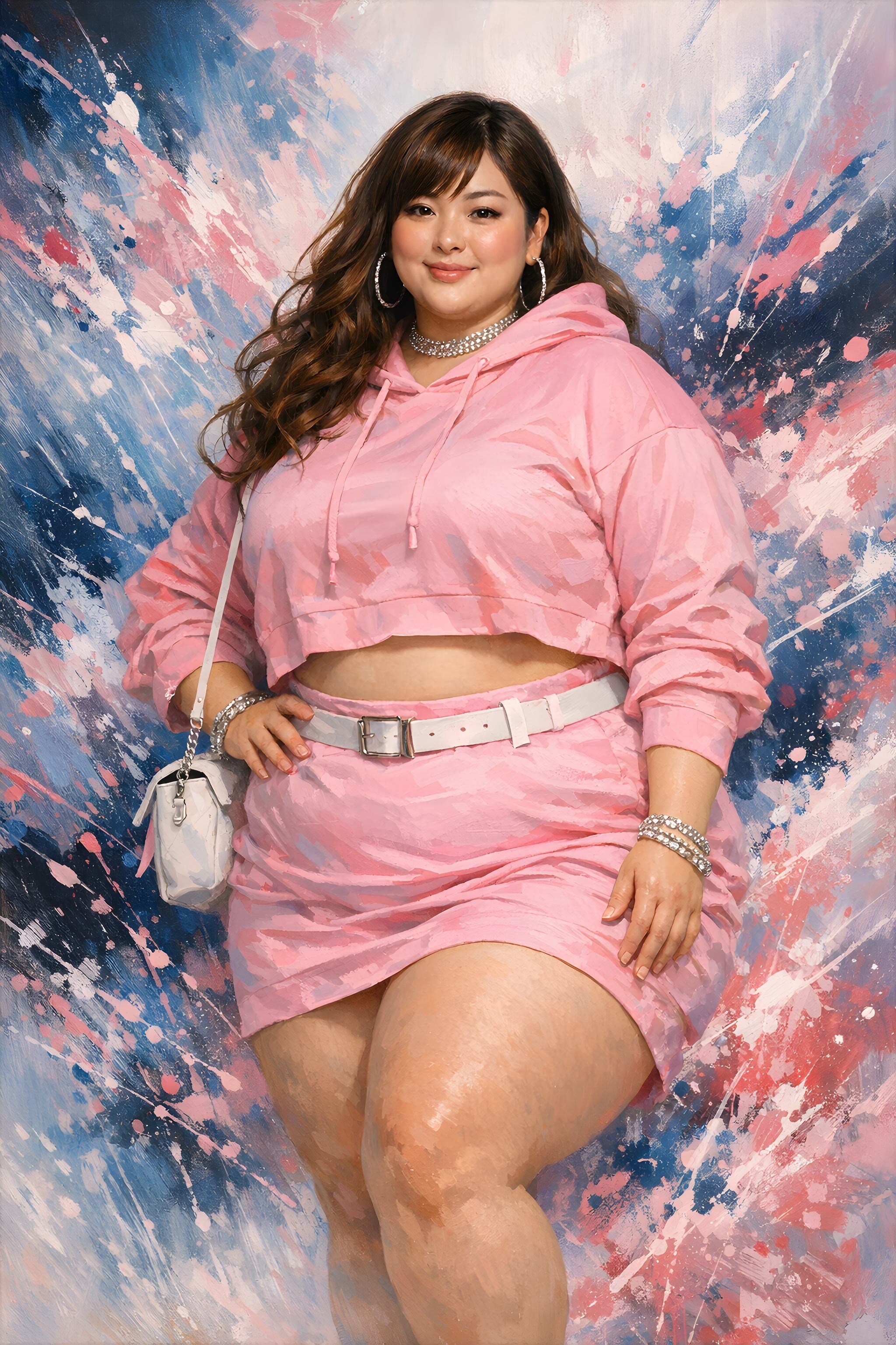 アクション・ペインティングの人物画