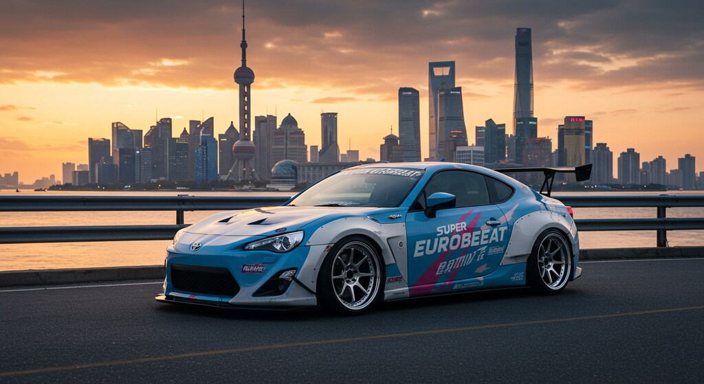 スーパーユーロビートカラー86のドリ車