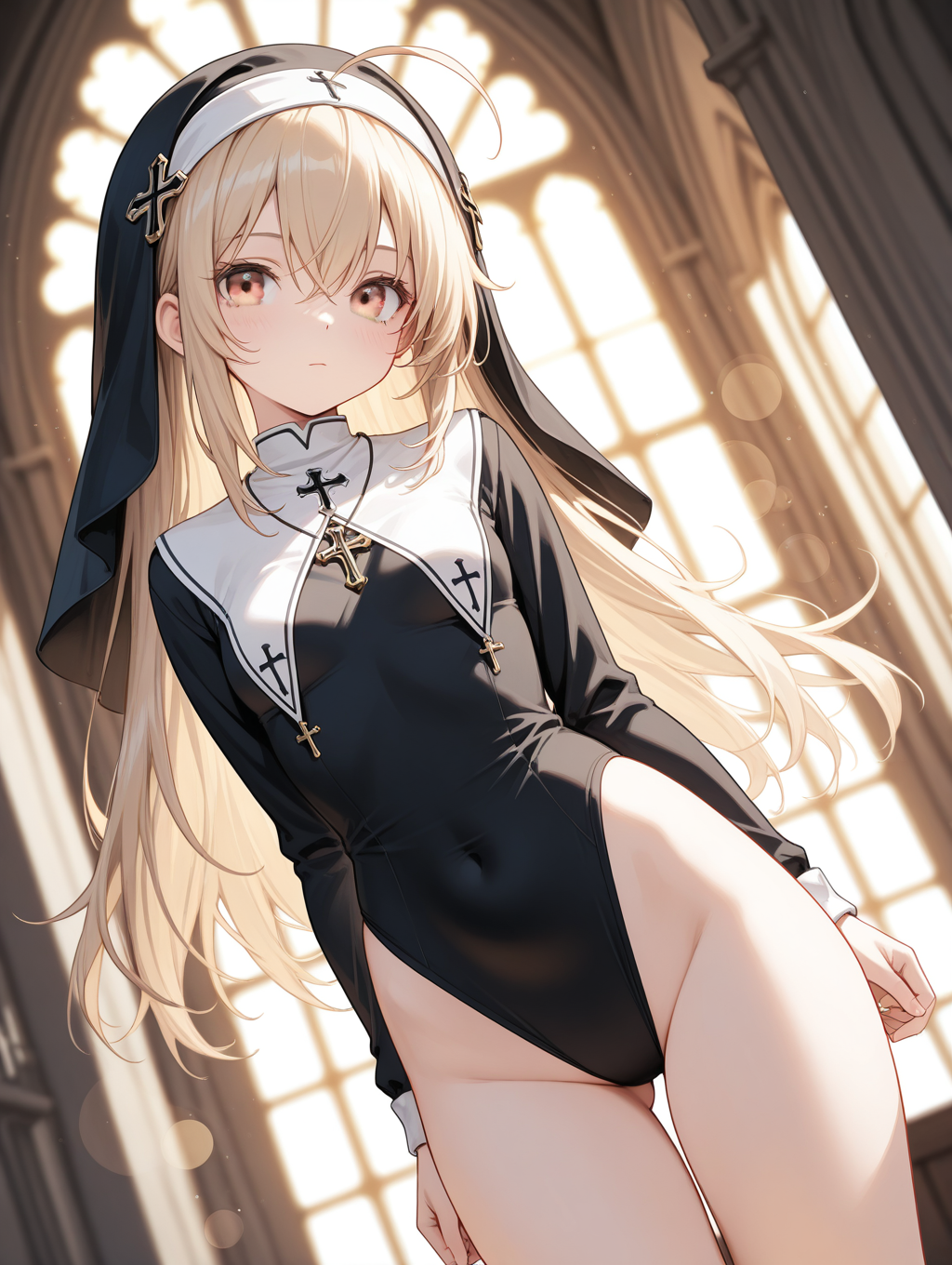 修道服xレオタード #穂摘かな