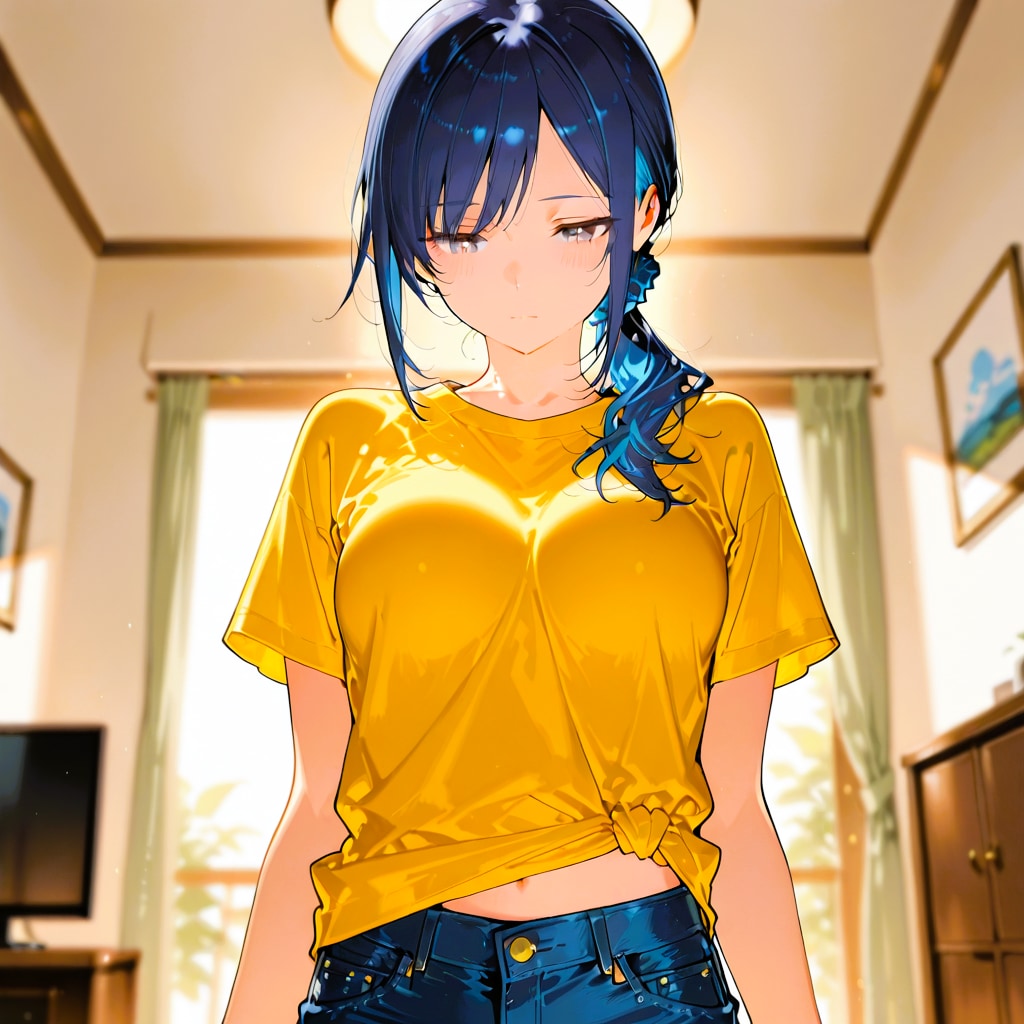 Tシャツが似合わず不機嫌な七瀬　15 | の人気AIイラスト・グラビア