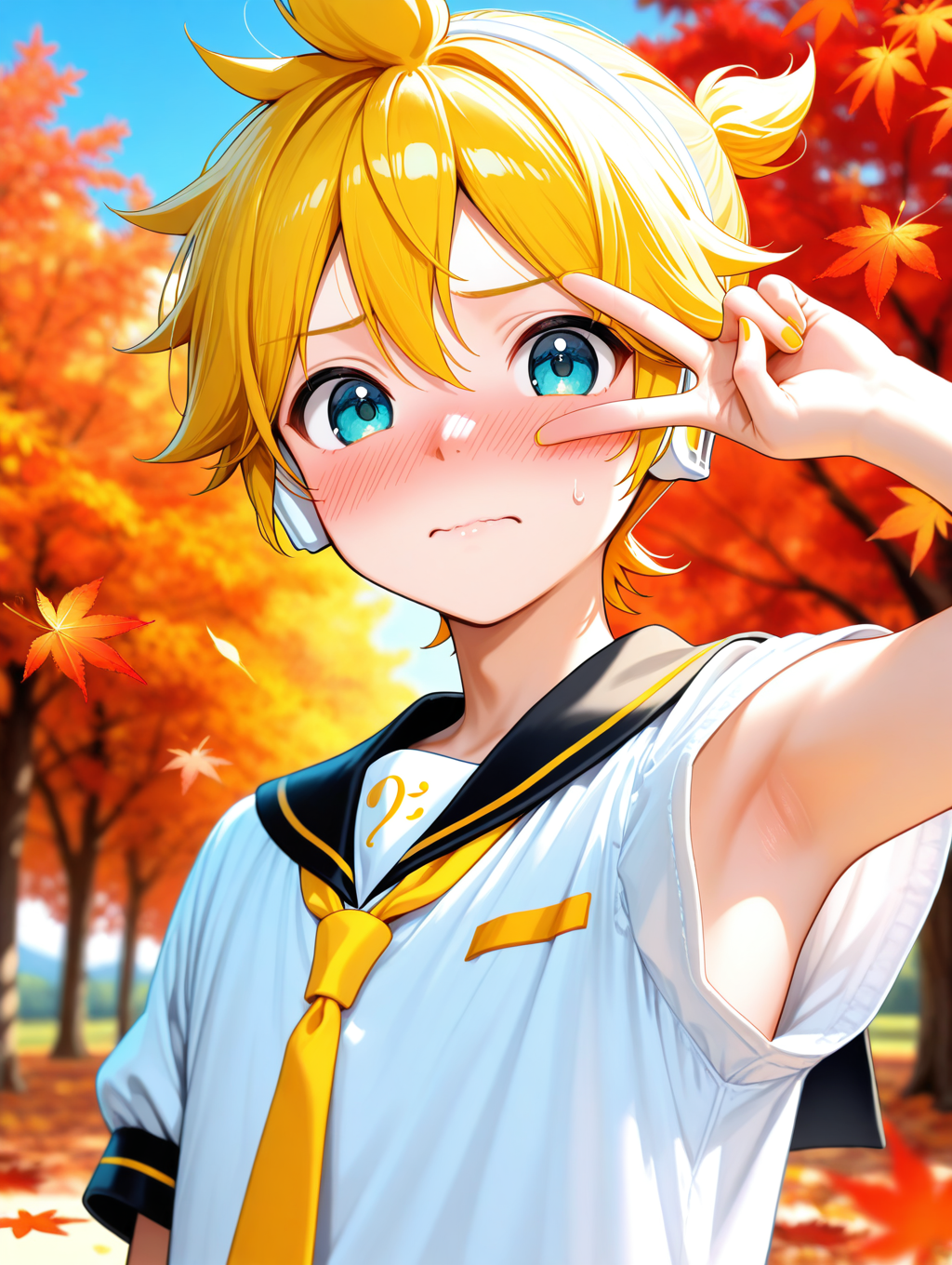 秋のわき見せレンきゅん | の人気AIイラスト・グラビア