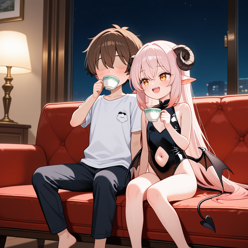お話するあの子