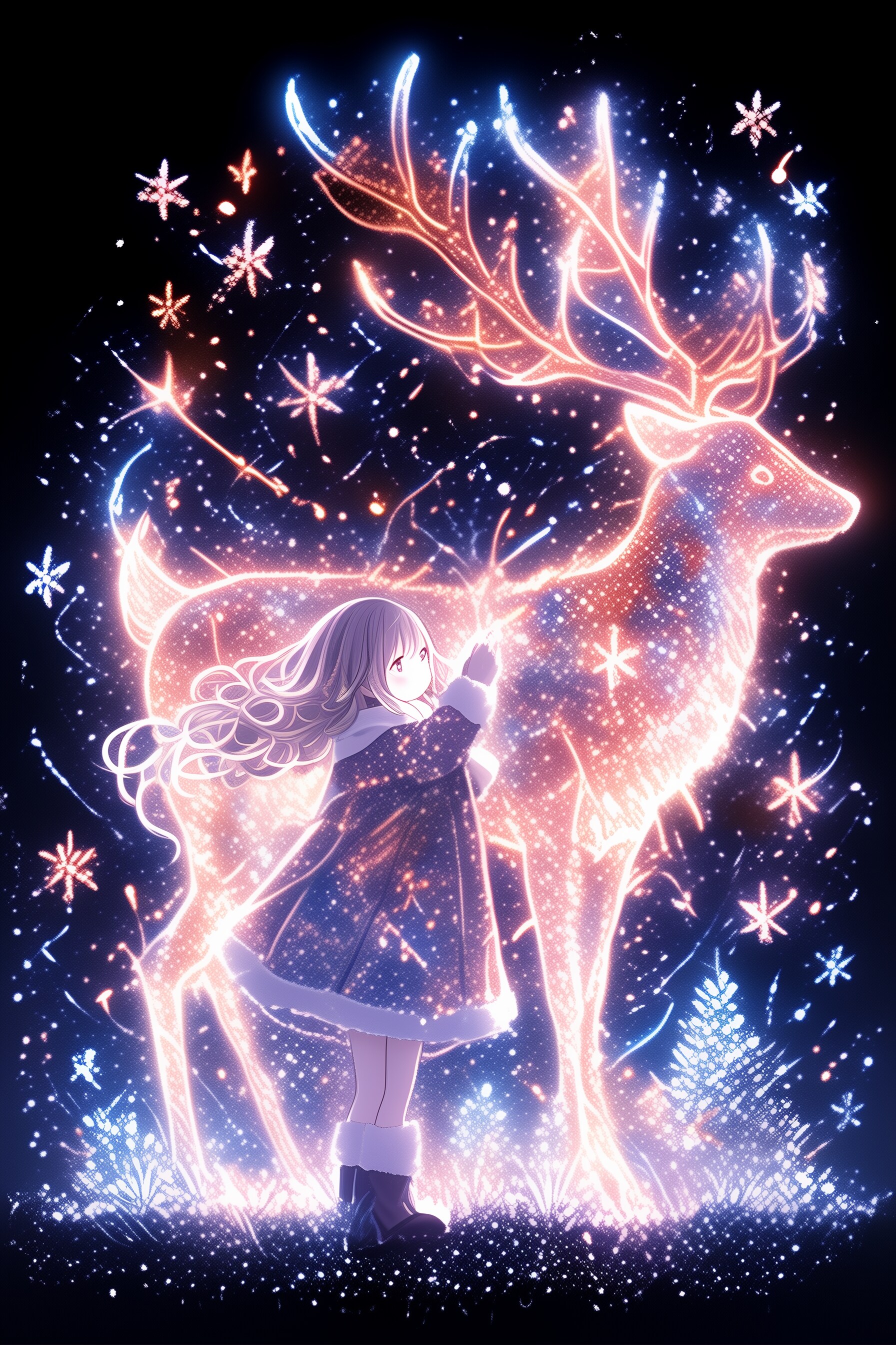 イルミネーショントナカイガール | の人気AIイラスト・グラビア