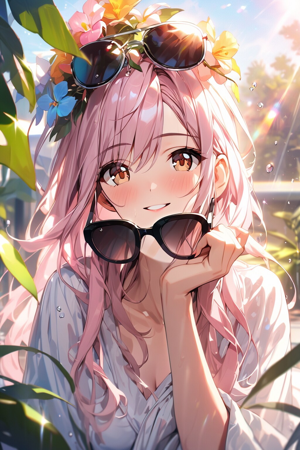 ねぇ、どっちのサングラスが似合うと思う？