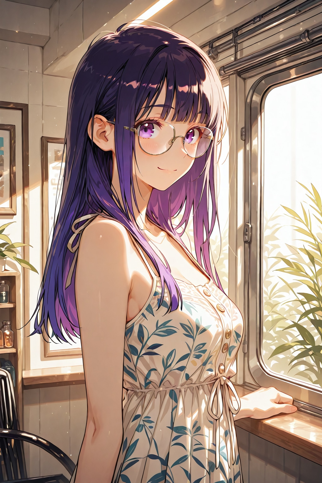 メガネ美少女
