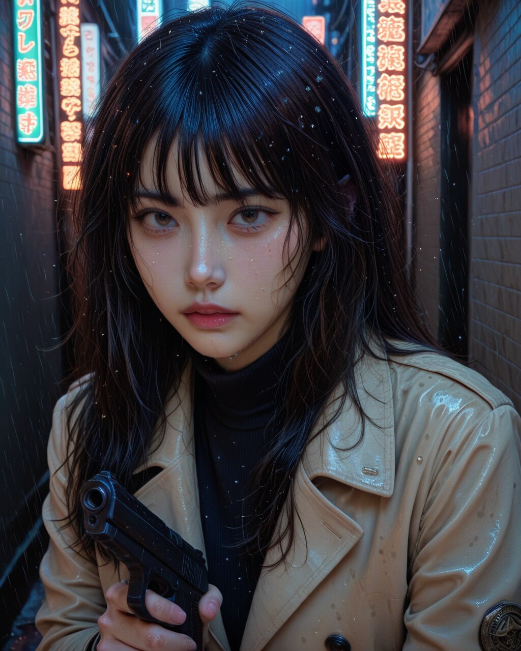 長髪女刑事