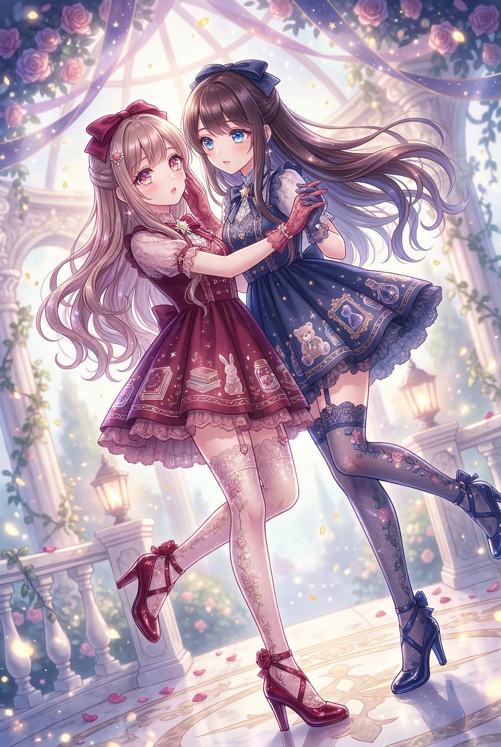 薔薇と星影の双奏曲 | の人気AIイラスト・グラビア