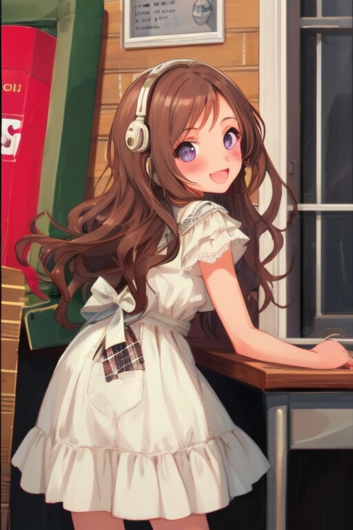 ヘッドフォンしてる女の子その2 | の人気AIイラスト・グラビア