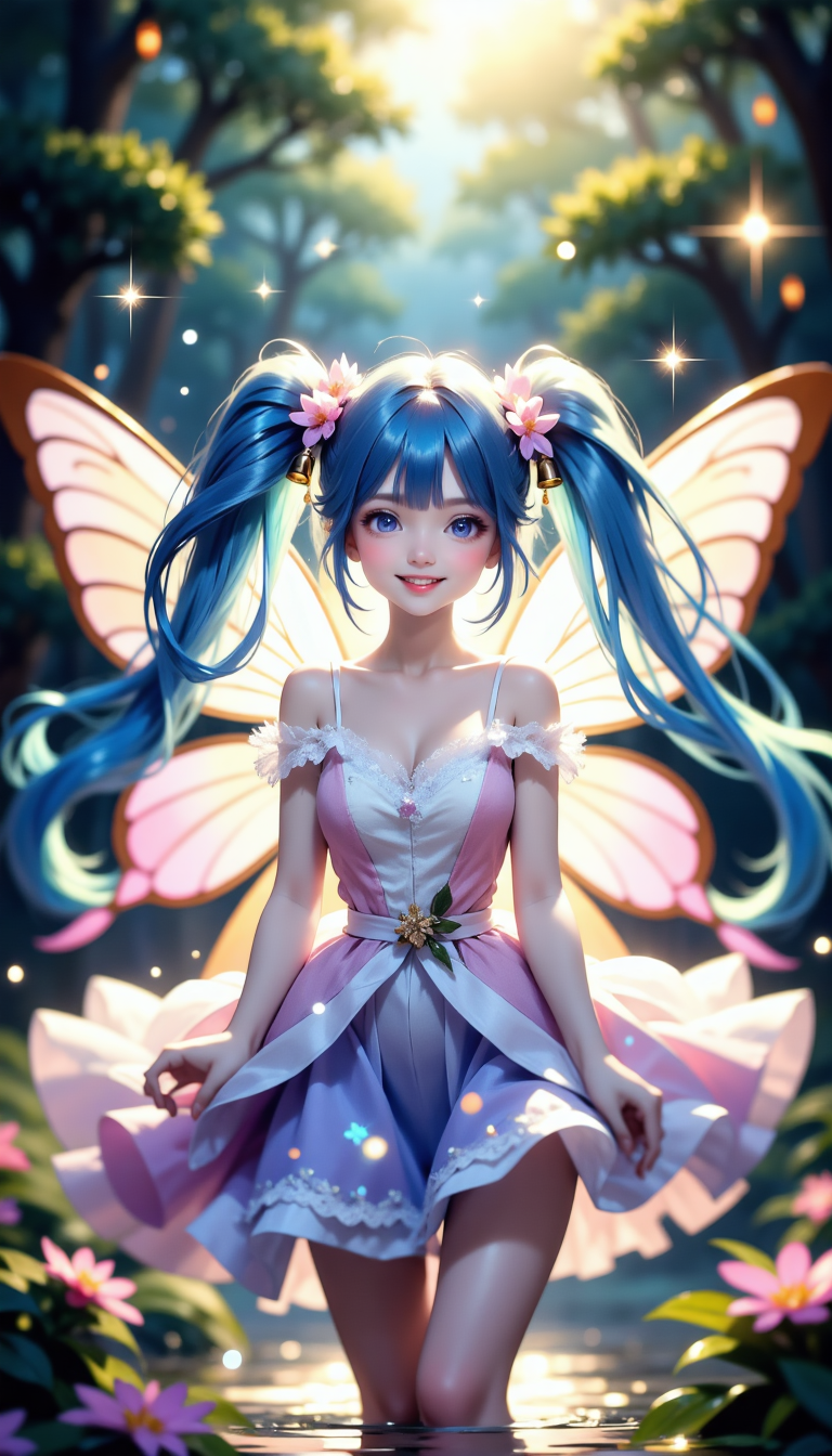 ツインテールの日記念：ツインテの妖精たち | の人気AIイラスト・グラビア