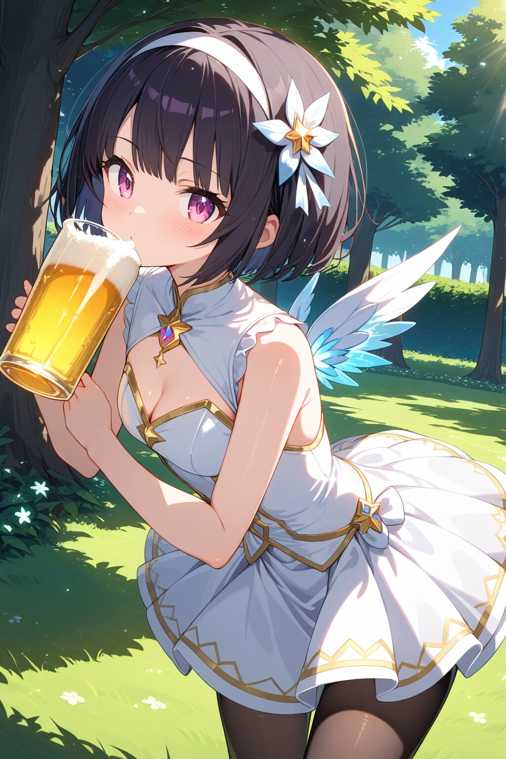 勝利の美酒に酔う魔法少女（20歳）