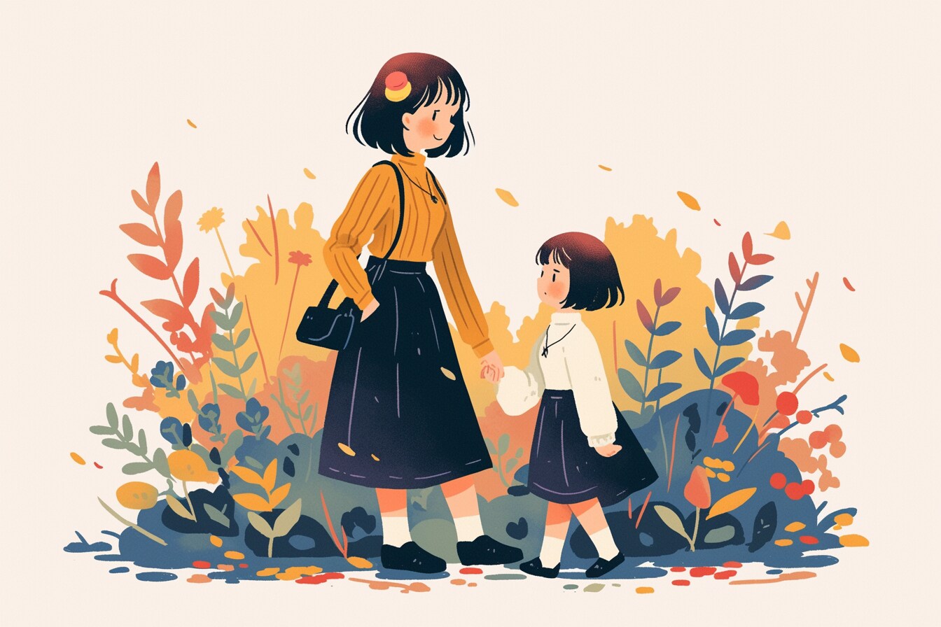 母と娘444 | の人気AIイラスト・グラビア