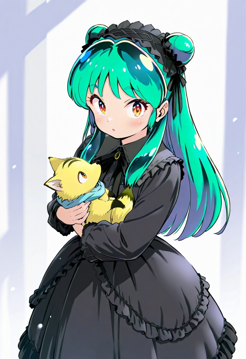 ラムだっちゃ、子狐抱くちゃ。