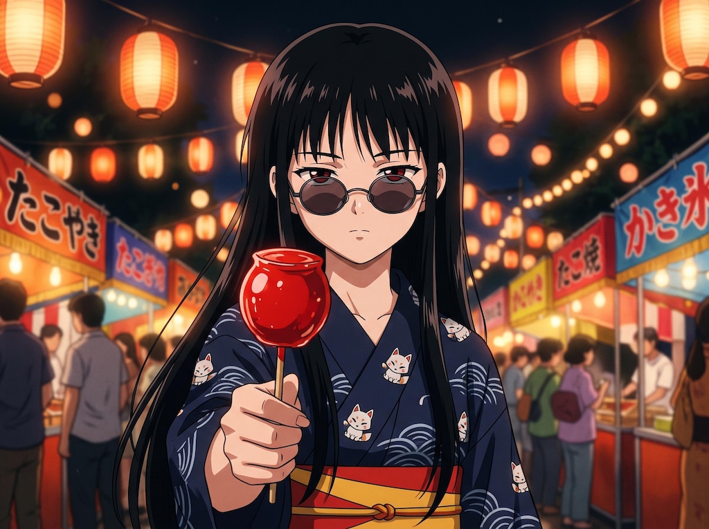 ししょちゃん灯籠を背負う