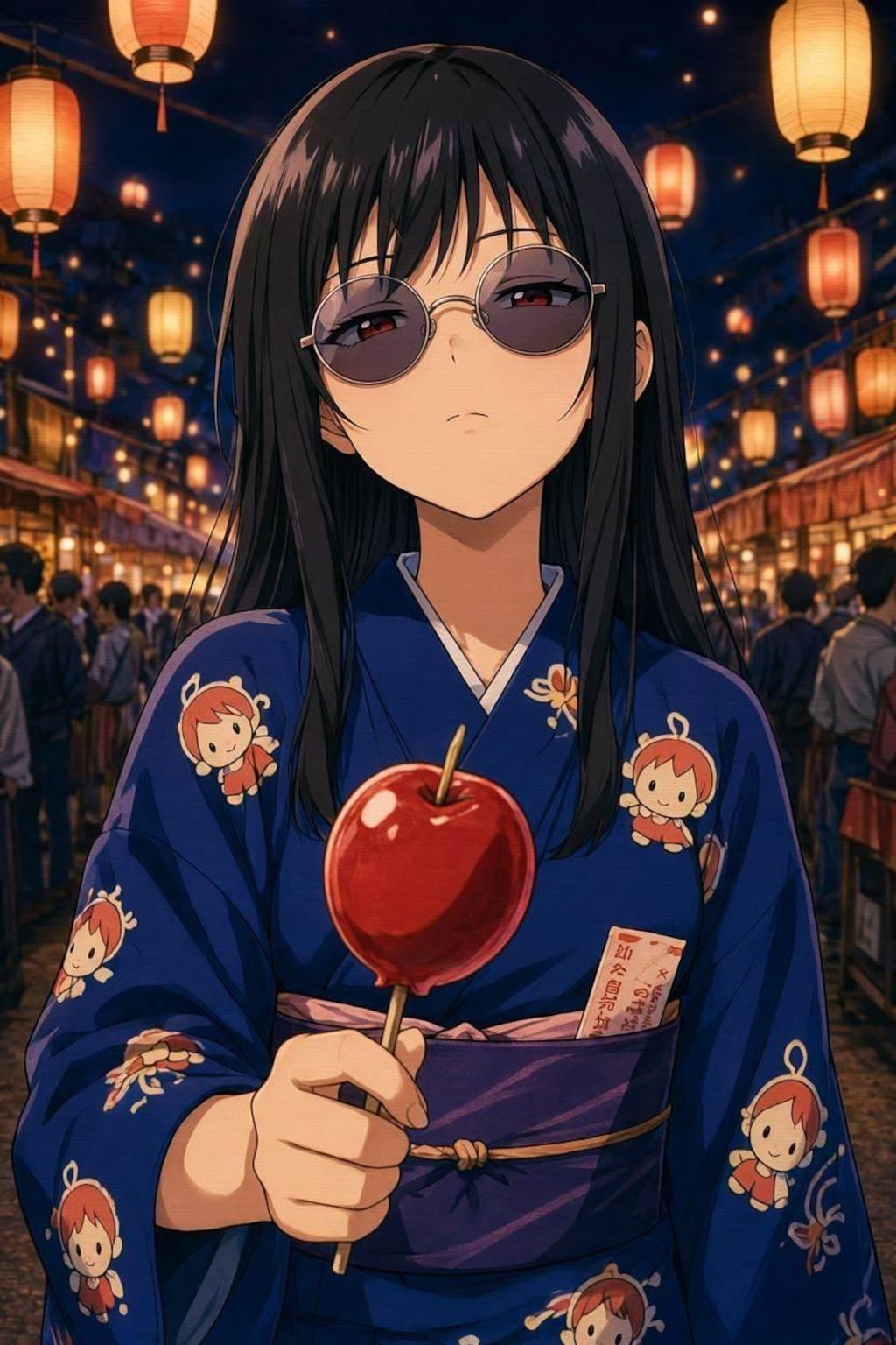 ししょちゃん灯籠を背負う