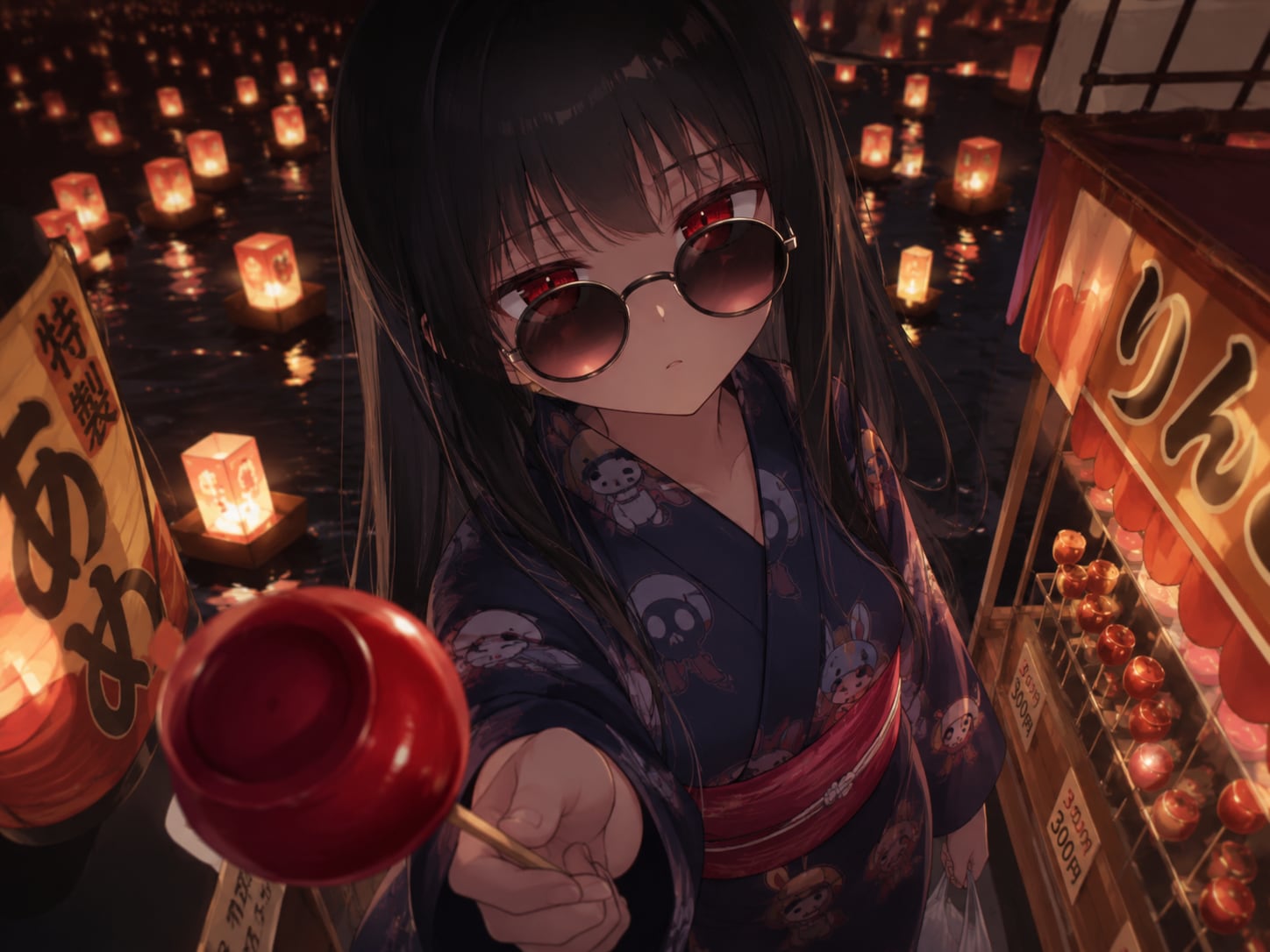 ししょちゃん灯籠を背負う