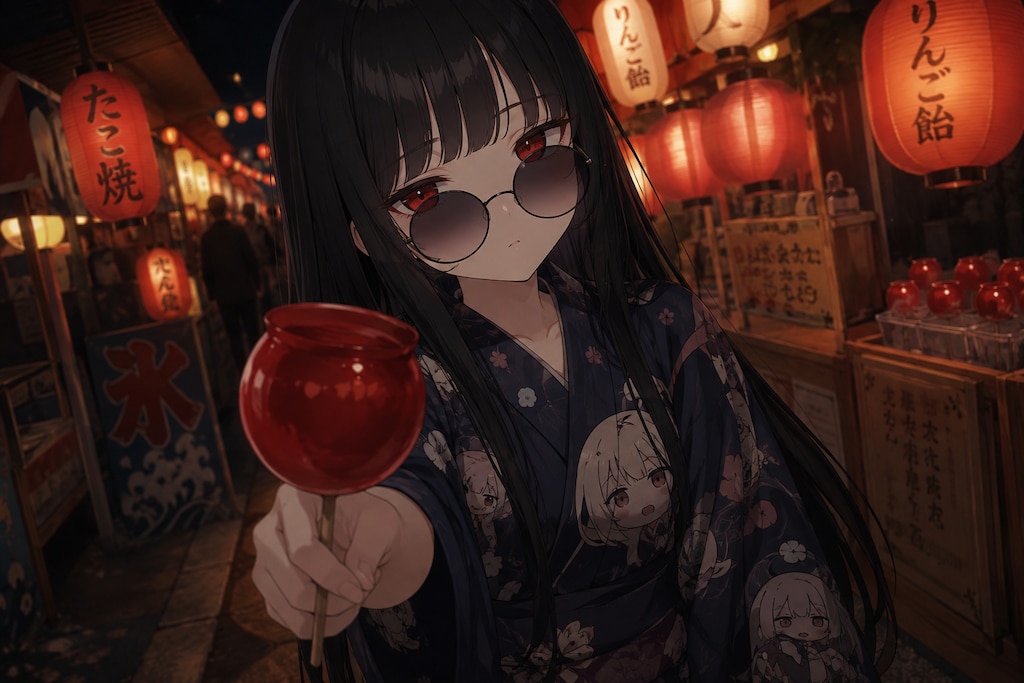 ししょちゃん灯籠を背負う