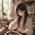 波夷羅ねずは、父の背中を見て育ち、彼と重ねた。 2枚目
