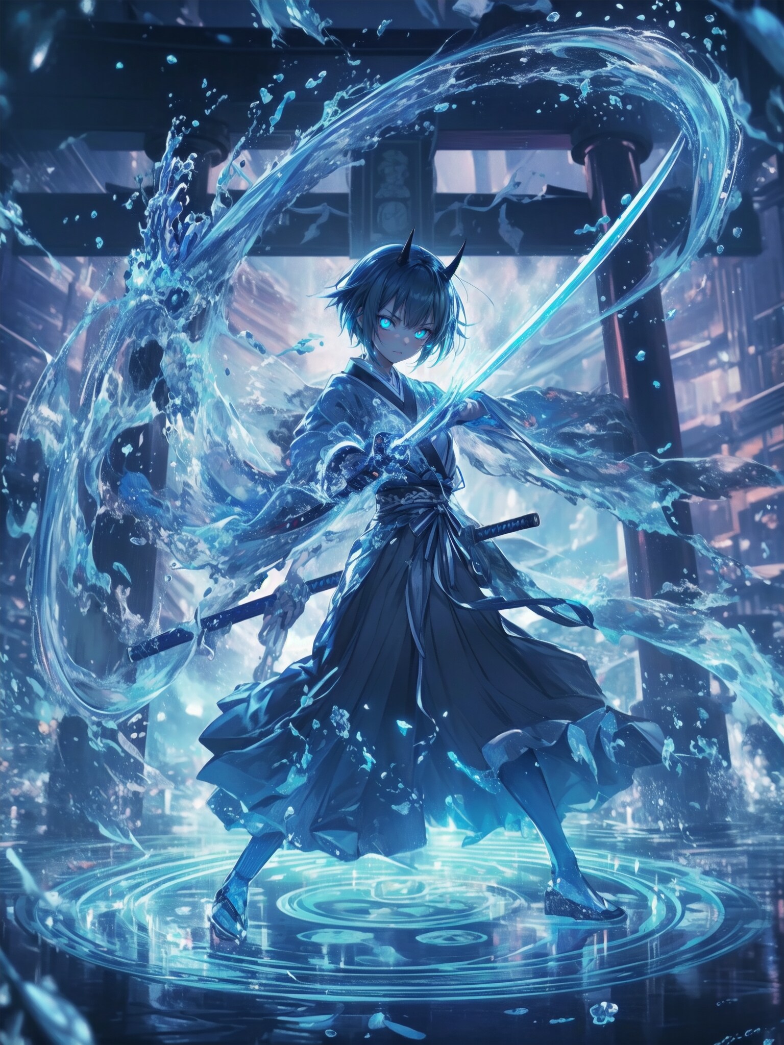 青鬼 | の人気AIイラスト・グラビア