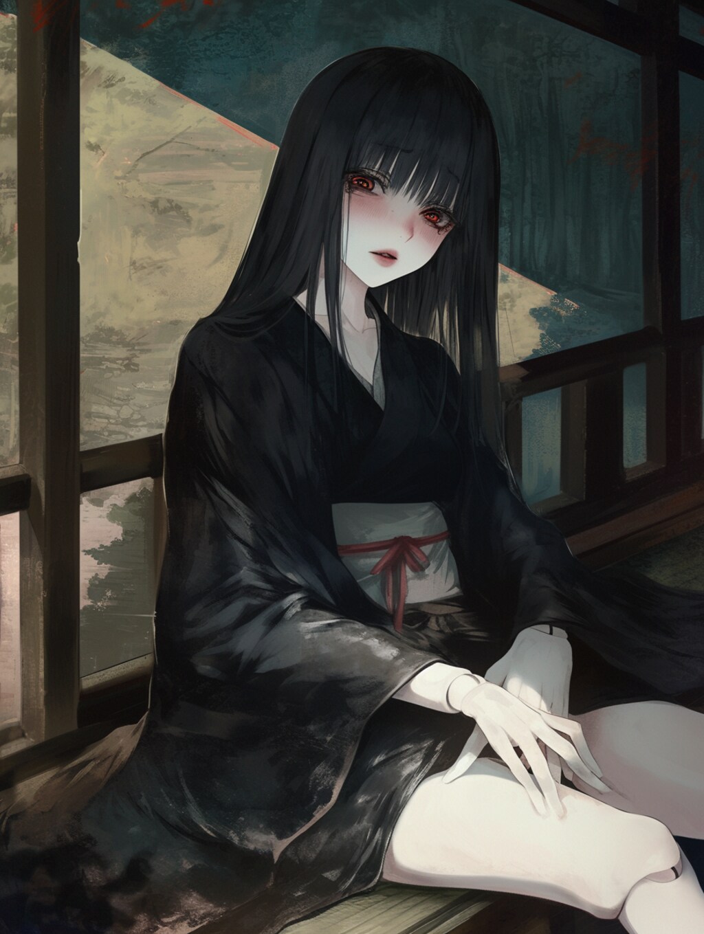 蔵で見つけた日本人形を…