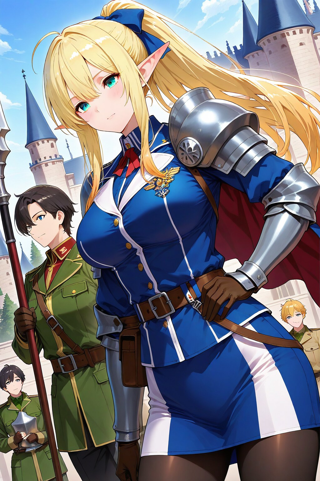 美少女エルフの軍服スタイル　ー by #CAPE Ver. ー | の人気AIイラスト・グラビア