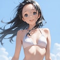 黒髪おでこ　和歌月まりあ 3枚目
