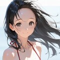黒髪おでこ　和歌月まりあ 5枚目