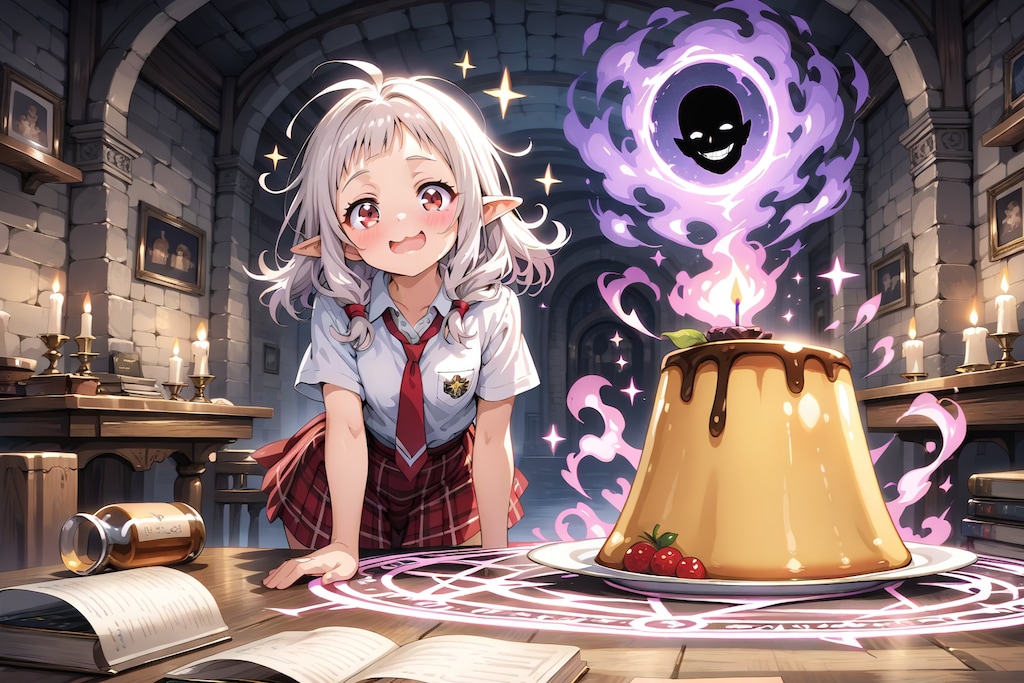 プリン召喚（どう見ても呪われている）