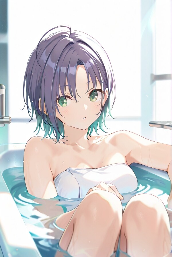 浅倉透入浴中