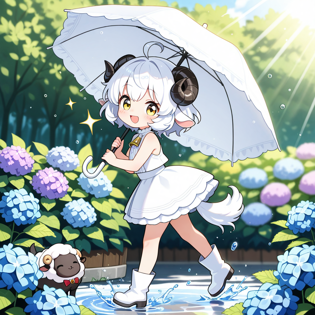 あっ、雨止みましたよ～♡