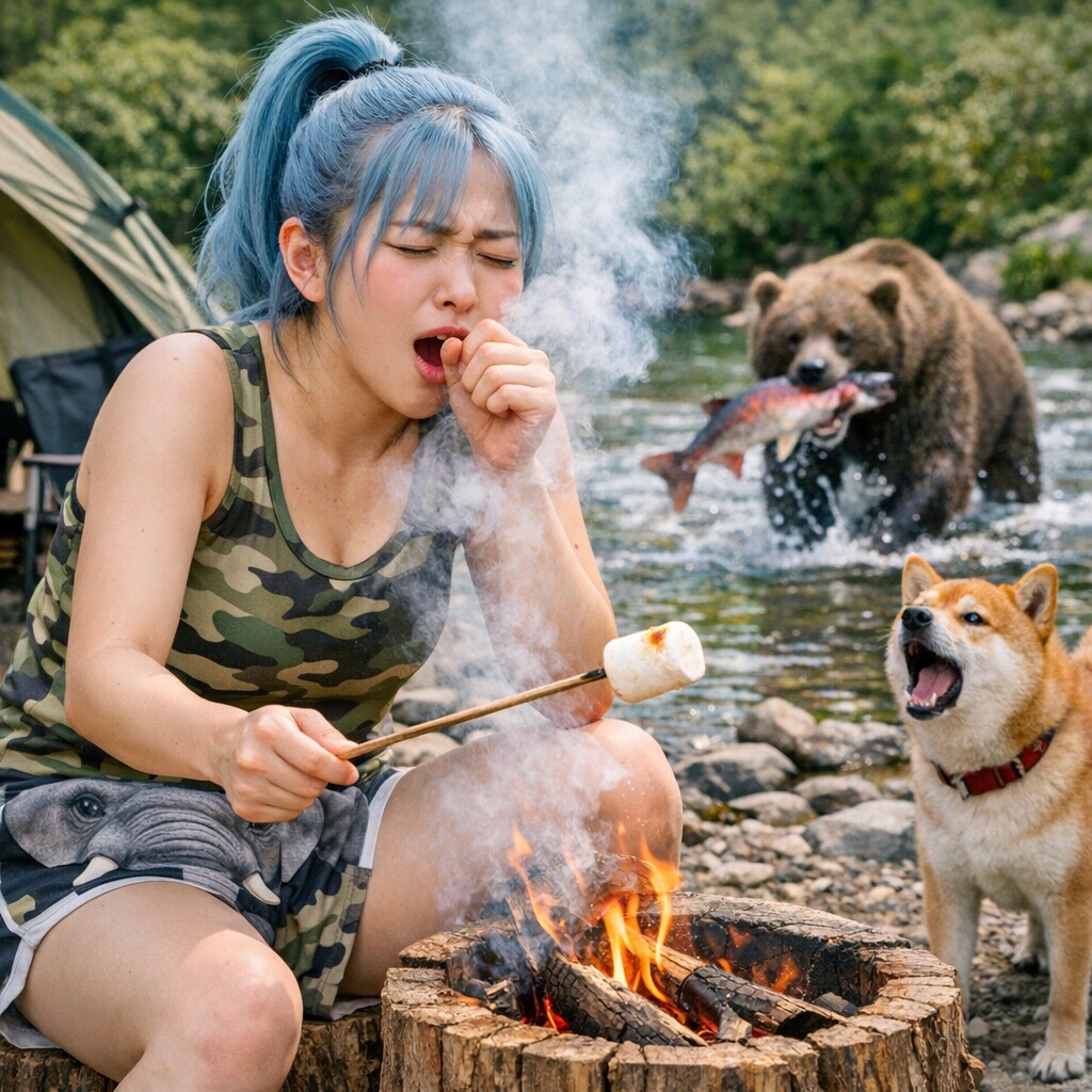 キャンプをする人