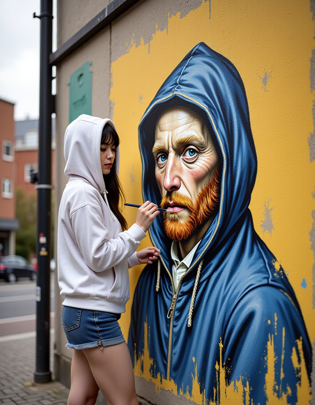 ストリートアート～「あなたが〇ンクシーでは？ゴッホさん」