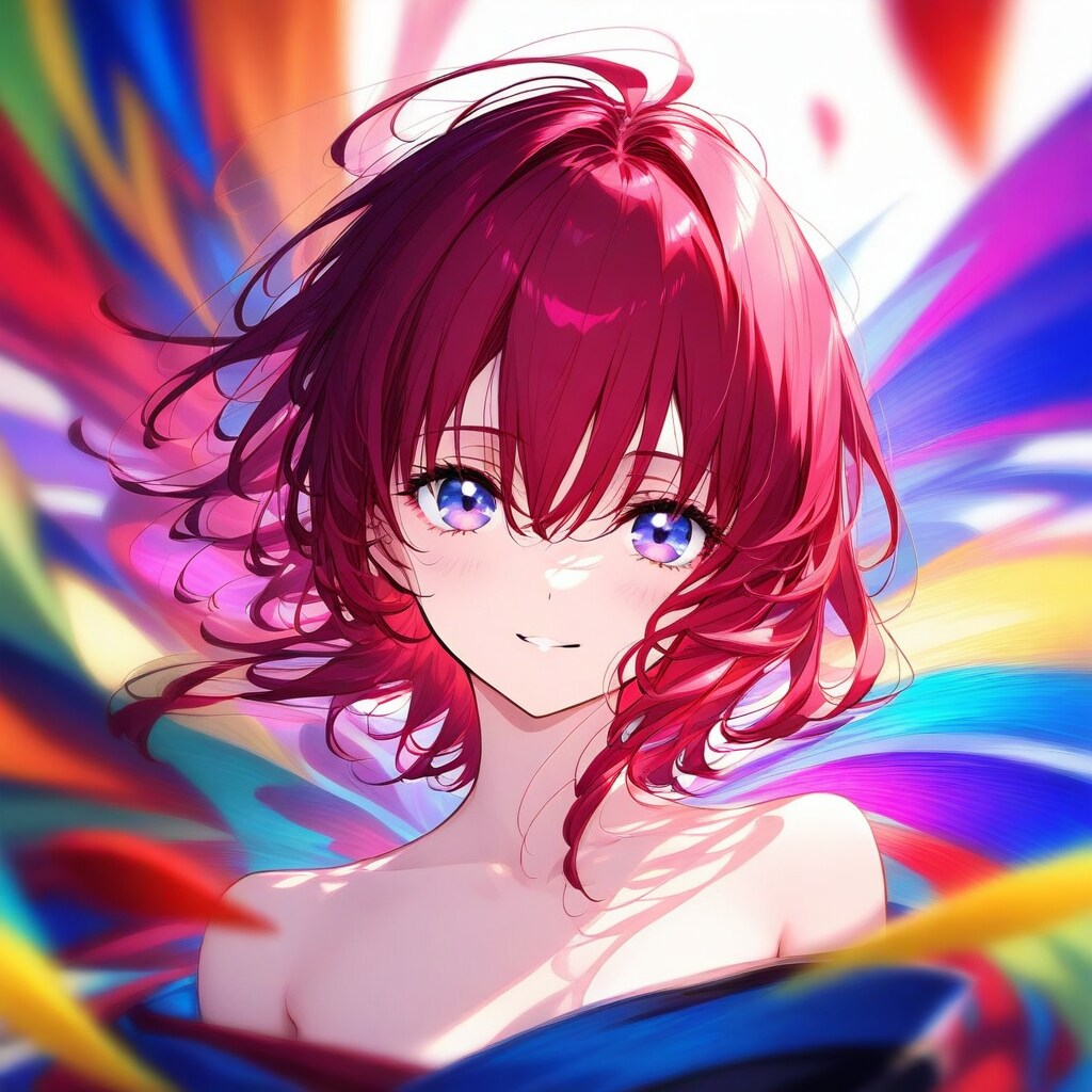 カラフルな少女